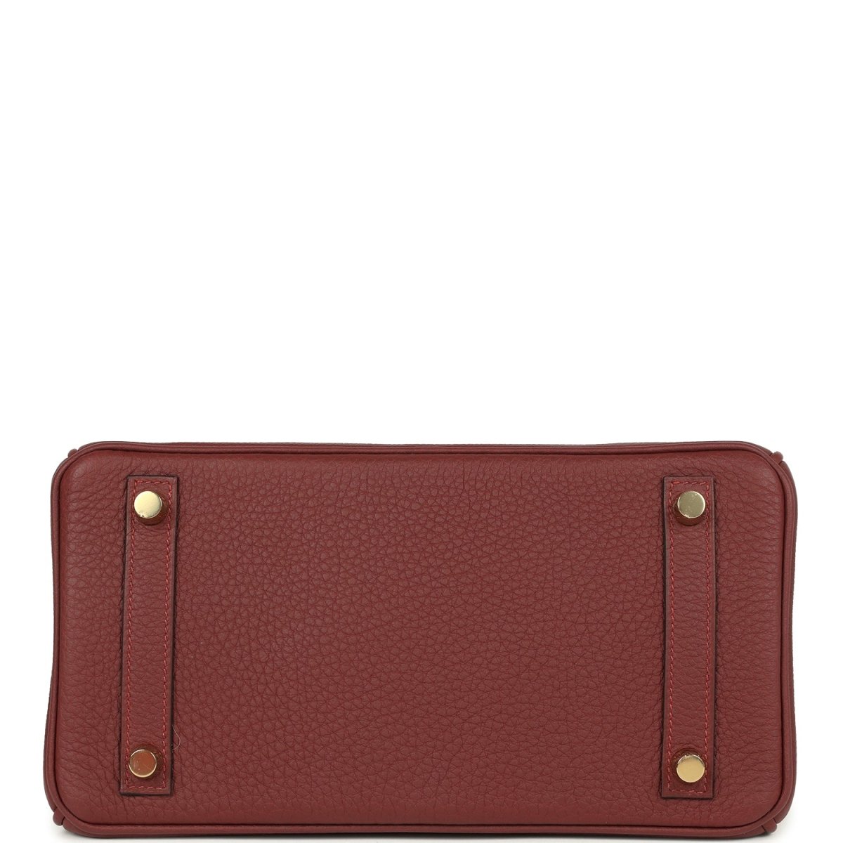 Hermes Birkin 25 Handbag Togo Leather Gold Hardware Rouge H - NEESTRA