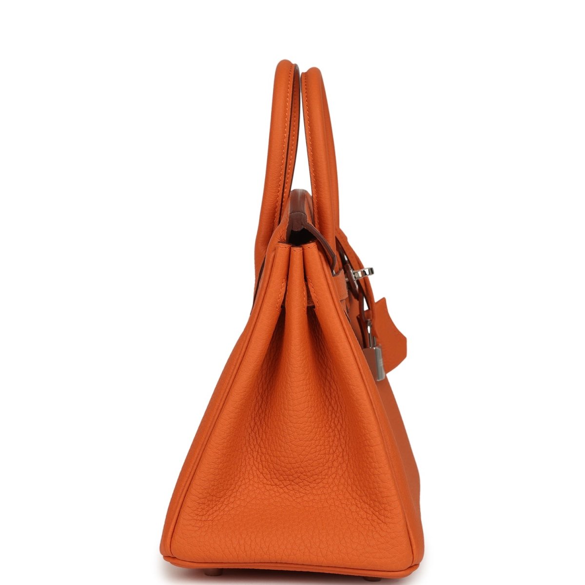 Hermes Birkin 25 Handbag Togo Leather Orange Palladium Hardware - NEESTRA