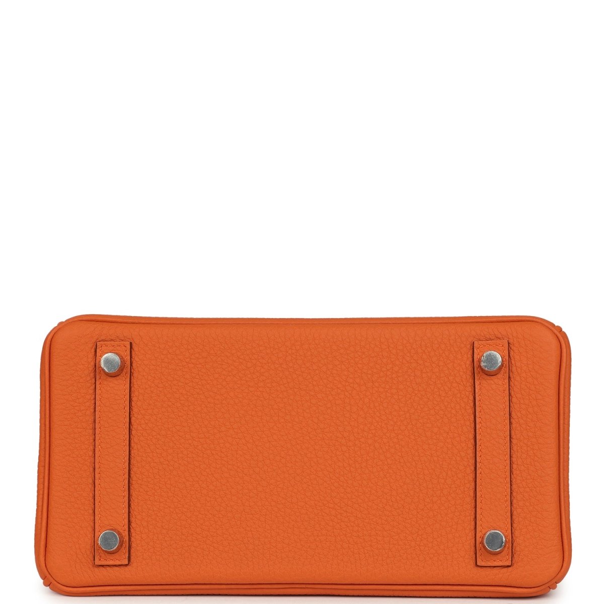 Hermes Birkin 25 Handbag Togo Leather Orange Palladium Hardware - NEESTRA