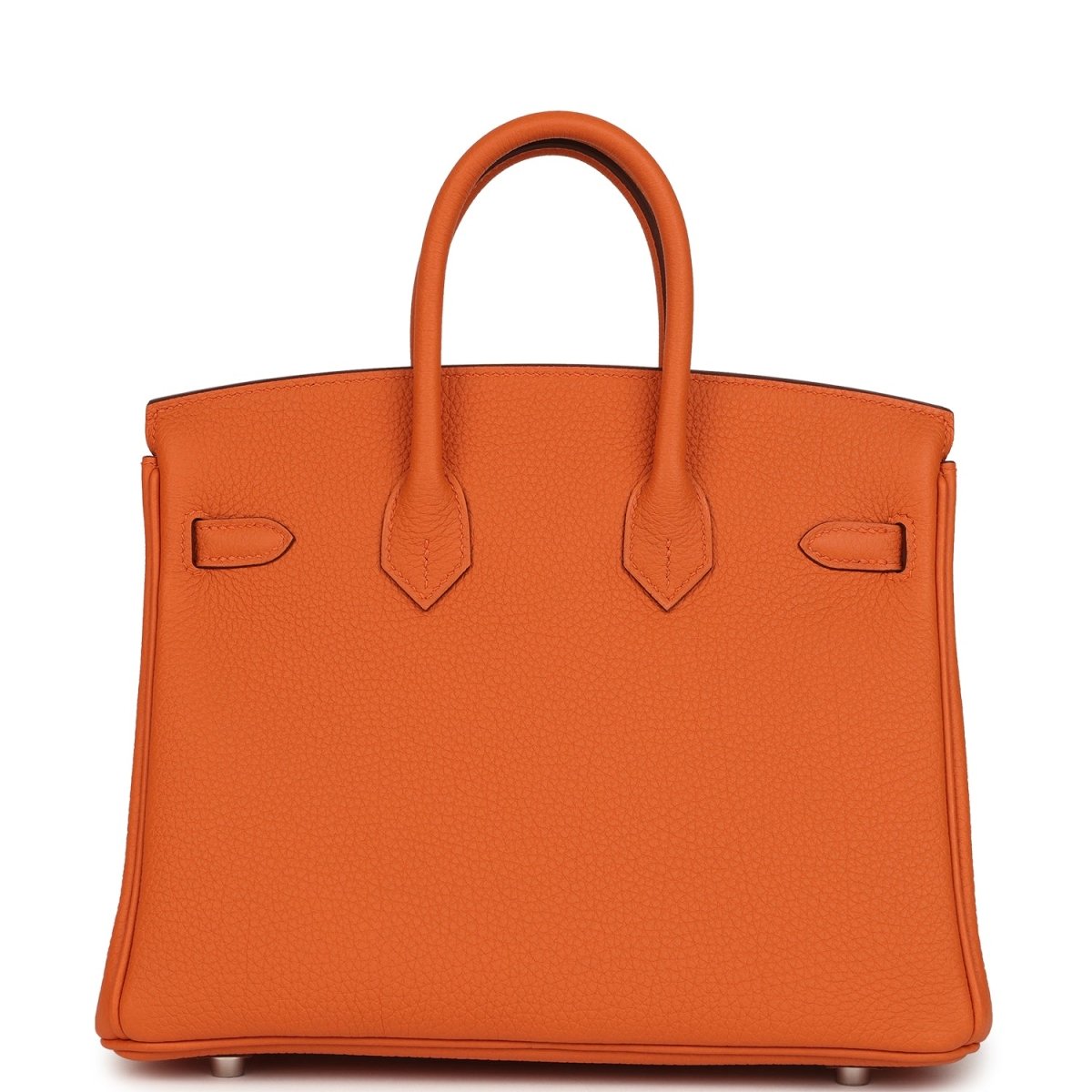 Hermes Birkin 25 Handbag Togo Leather Orange Palladium Hardware - NEESTRA