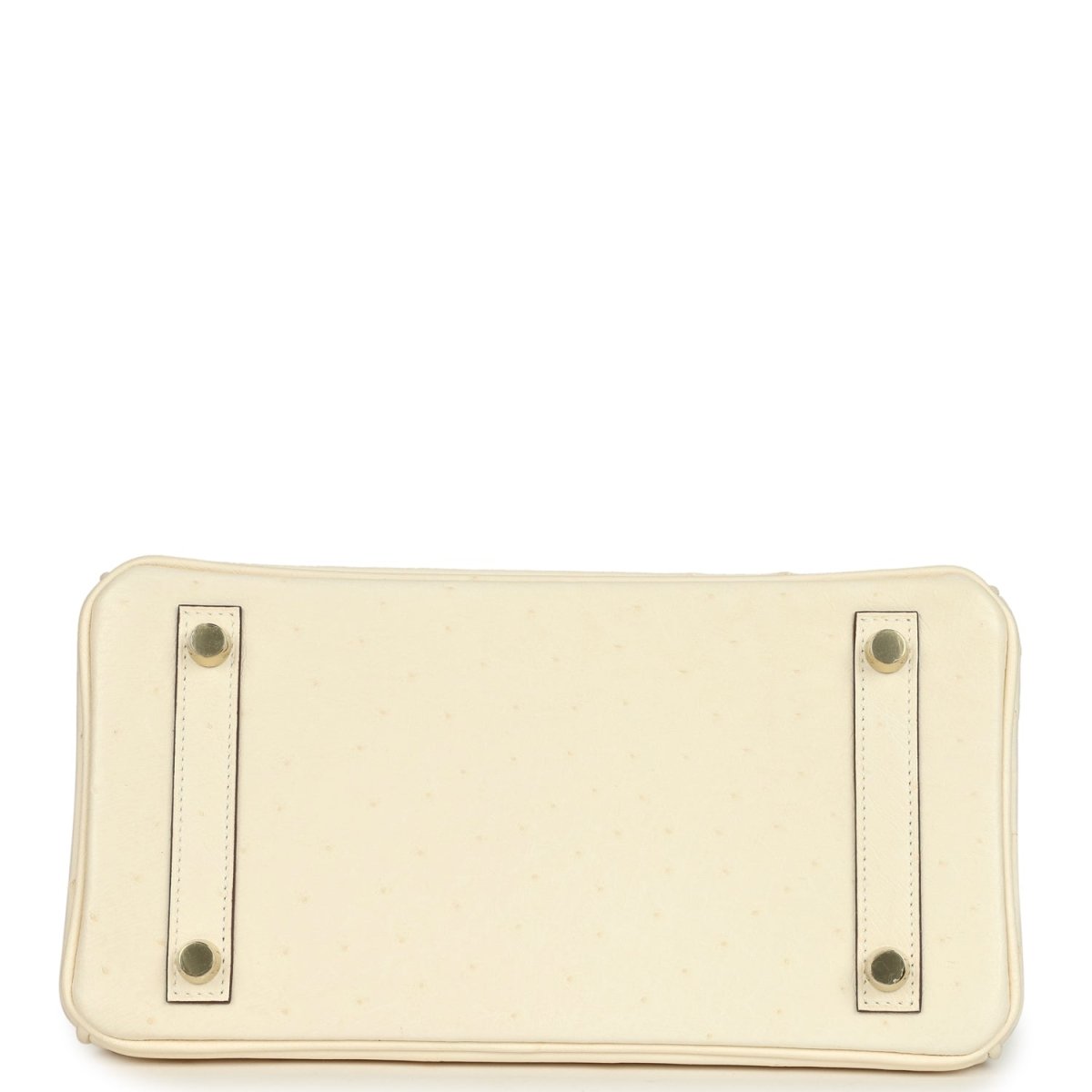 Hermes Birkin 25 Nata Ostrich Handbag Gold Hardware - NEESTRA