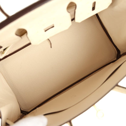 Hermes Birkin 25 Nata Ostrich Handbag Gold Hardware - NEESTRA