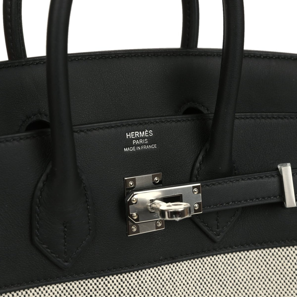 Hermes Birkin 25 Toile H and Swift Leather Handbag - NEESTRA