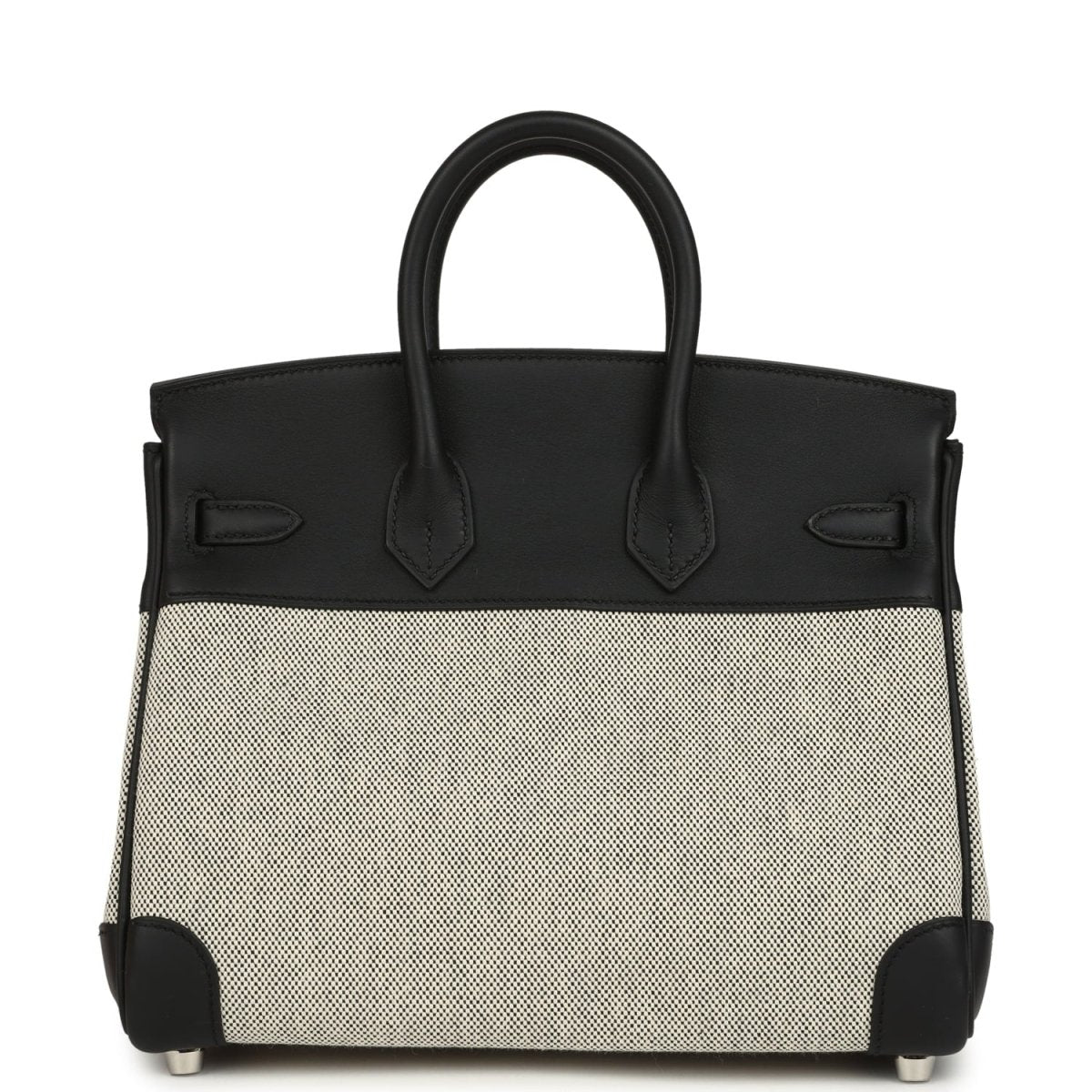 Hermes Birkin 25 Toile H and Swift Leather Handbag - NEESTRA
