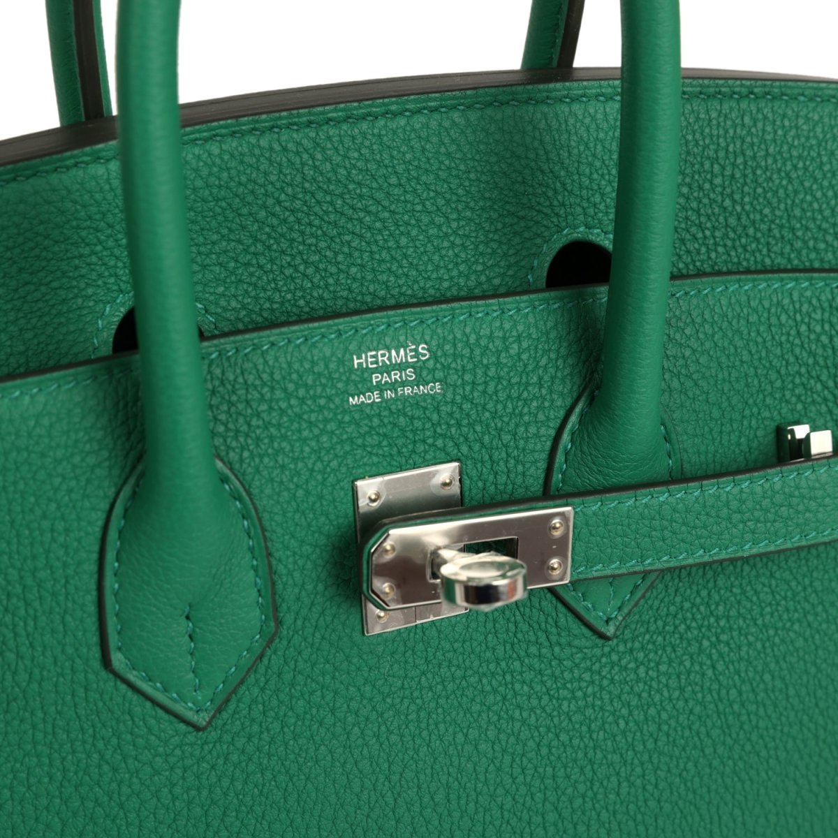 Hermes Birkin 25 Vert Vertigo Togo Leather Palladium Hardware - NEESTRA