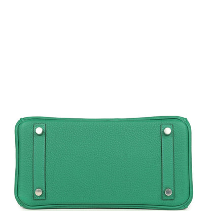 Hermes Birkin 25 Vert Vertigo Togo Leather Palladium Hardware - NEESTRA