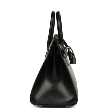 Hermes Birkin Sellier 25 Handbag Black Box Calfskin Palladium Hardware - NEESTRA