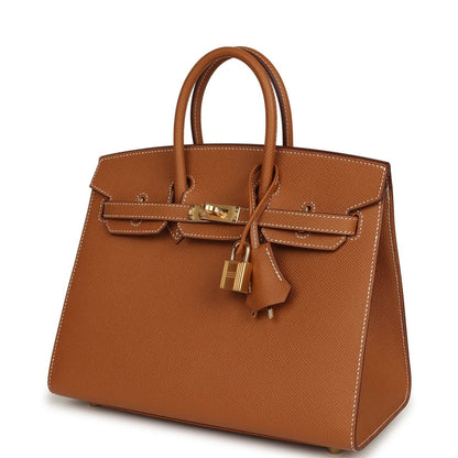 Hermes Birkin Sellier 25 Handbag Epsom Leather Gold Hardware - NEESTRA