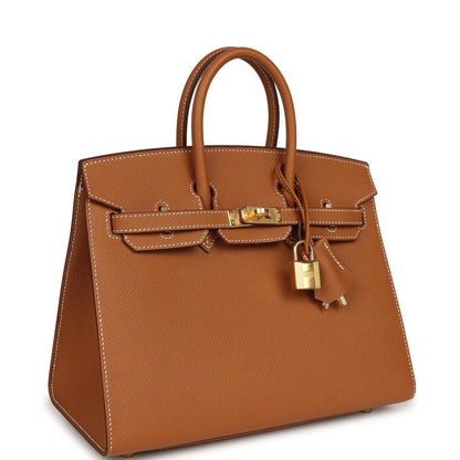 Hermes Birkin Sellier 25 Handbag Epsom Leather Gold Hardware - NEESTRA