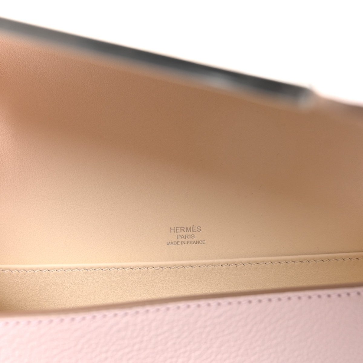 Hermès Chevre Mysore Bicolor Geta Messenger Bag Mauve Pale - NEESTRA