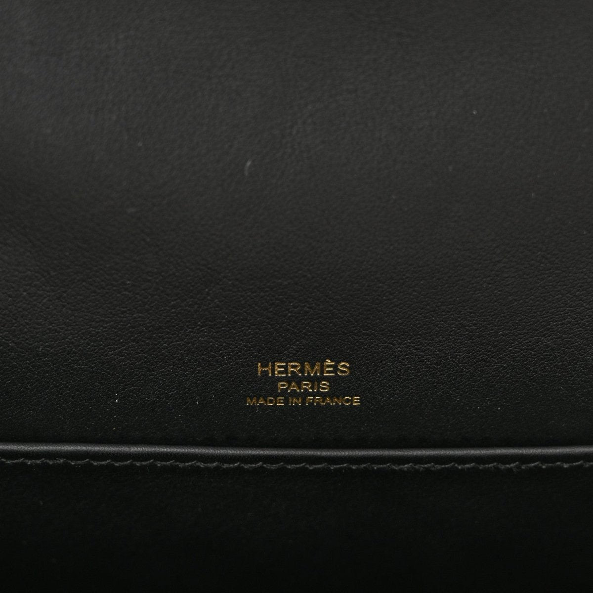 HERMES Chevre Mysore Geta Black Crossbody Bag - NEESTRA