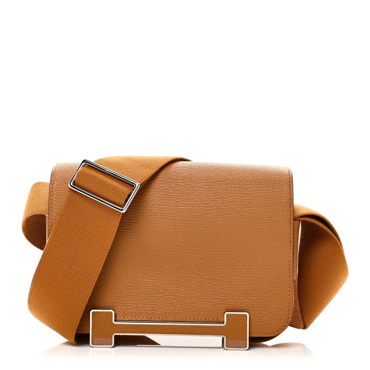 Hermes Chevre Mysore Geta Messenger Bag Caramel - NEESTRA