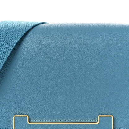 Hermes Chevre Mysore Geta New Bleu Jean Messenger Bag - NEESTRA