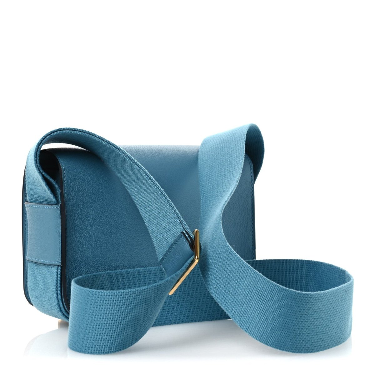 Hermes Chevre Mysore Geta New Bleu Jean Messenger Bag - NEESTRA