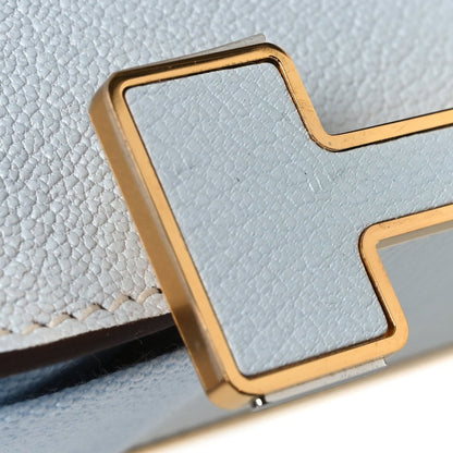 Hermes Chevre Mysore Verso Geta Leather Crossbody Bleu Brume Nata - NEESTRA