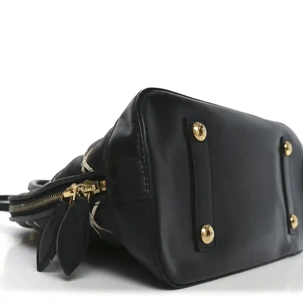 Louis Vuitton Black Lambskin Malletage Alma PM Quilted Handbag - NEESTRA