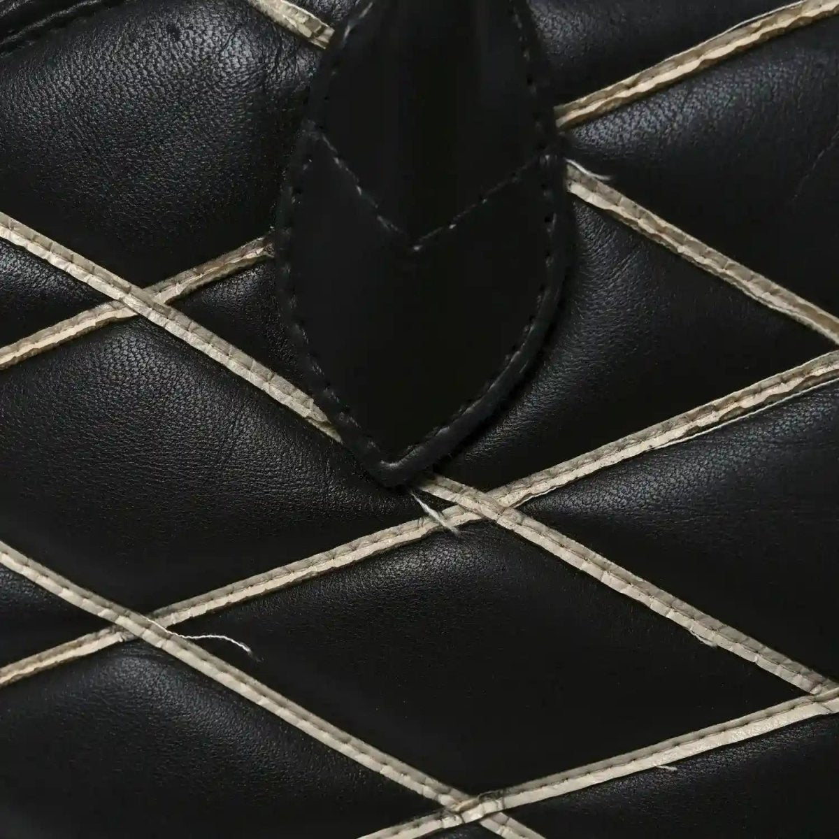 Louis Vuitton Black Lambskin Malletage Alma PM Quilted Handbag - NEESTRA