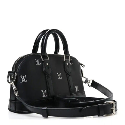 Louis Vuitton Blason Calfskin Monogram East West Alma Handbag Black - NEESTRA