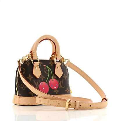 Louis Vuitton Monogram Cerises Nano Alma Mini Tote Handbag - NEESTRA
