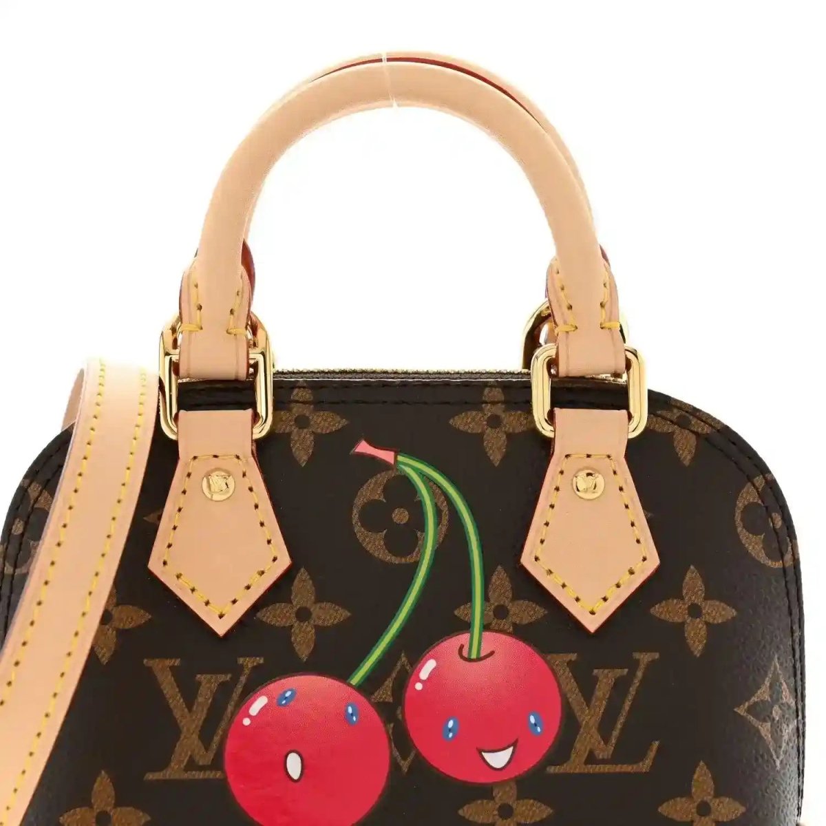 Louis Vuitton Monogram Cerises Nano Alma Mini Tote Handbag - NEESTRA