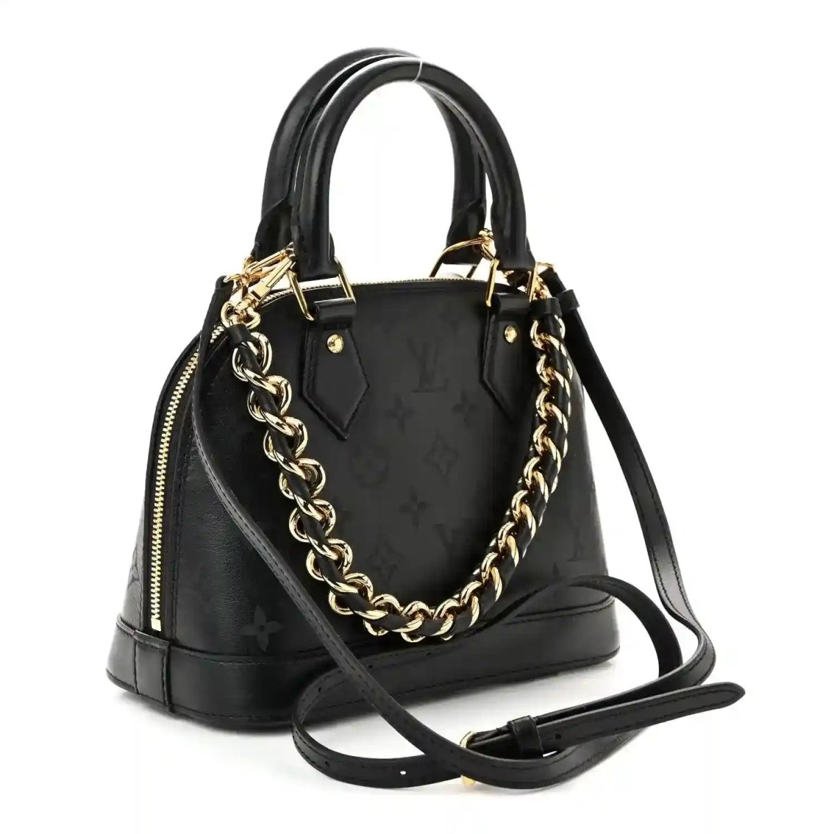 Louis Vuitton Monogram Ink Alma BB Black Embossed Calfskin Handbag - NEESTRA