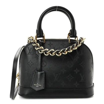 Louis Vuitton Monogram Ink Alma BB Black Embossed Calfskin Handbag - NEESTRA