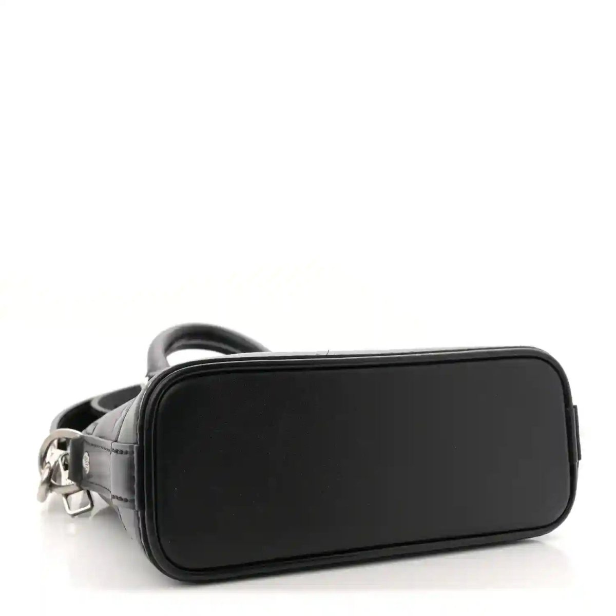 Louis Vuitton Nano Alma Black and Silver Calfskin Mini Tote - NEESTRA