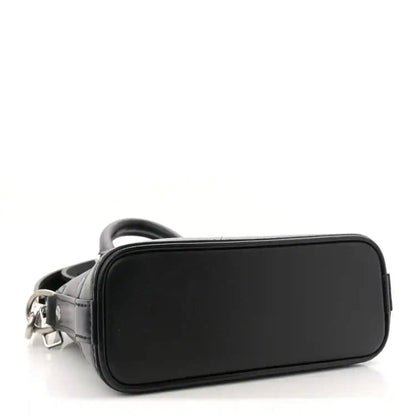 Louis Vuitton Nano Alma Black and Silver Calfskin Mini Tote - NEESTRA