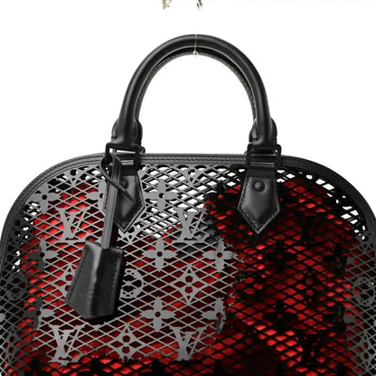 Louis Vuitton Patent Calfskin Laced Monogram Alma PM Black Handbag - NEESTRA
