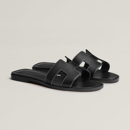 Hermès Oran Sandal in Box Calfskin Leather