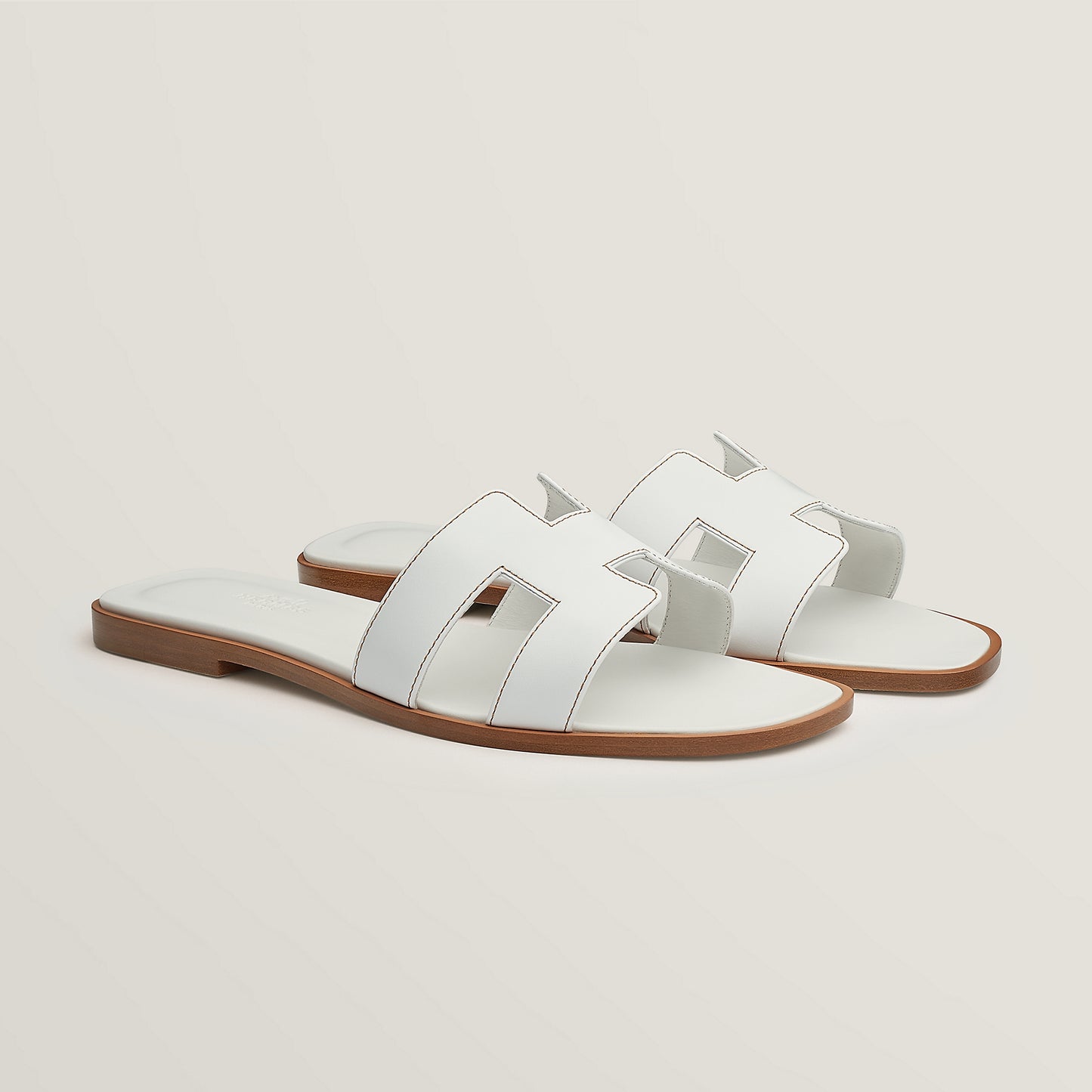 Hermès Oran Sandal in Box Calfskin Leather