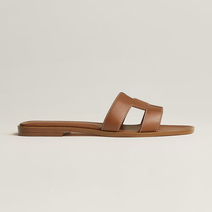 Hermès Oran Sandal in Box Calfskin Leather