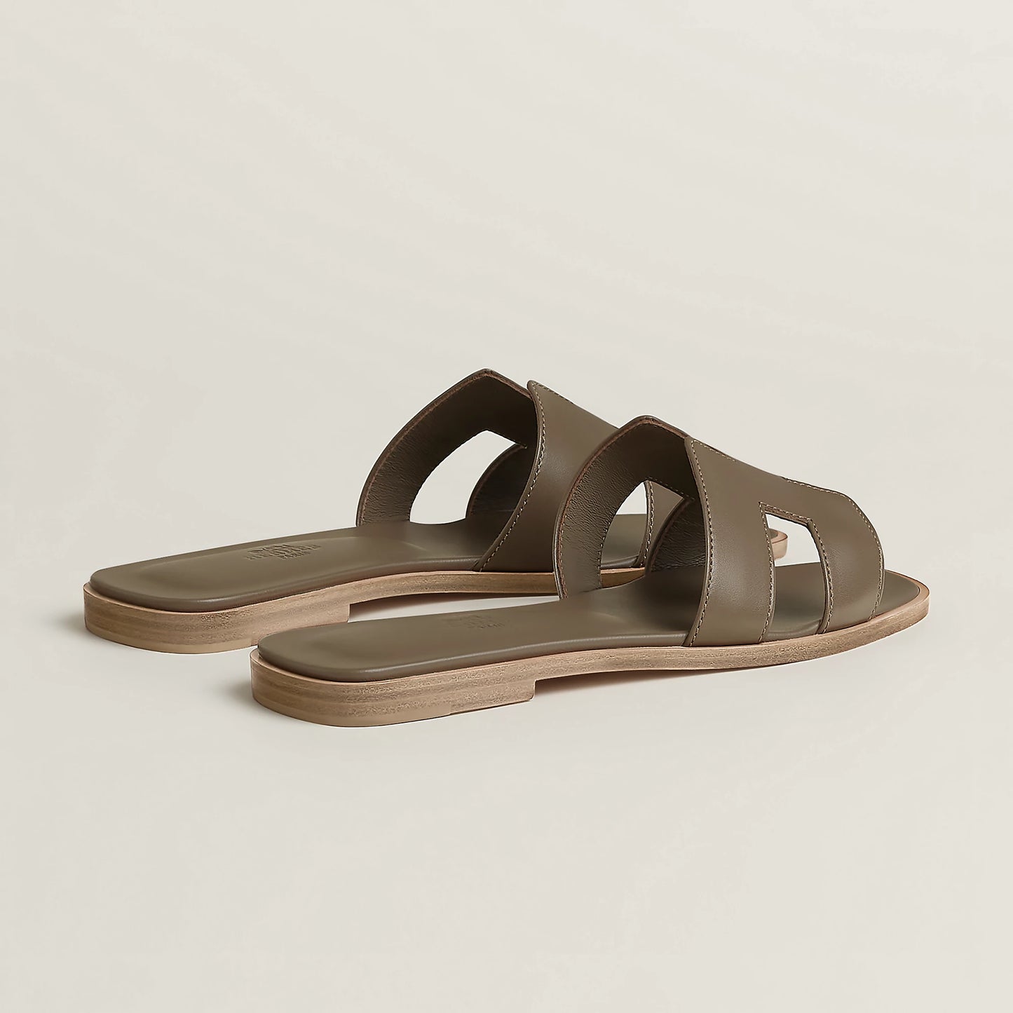 Hermès Oran Sandal in Box Calfskin Leather