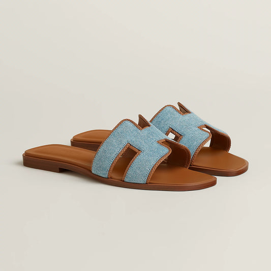 Hermès Oran Sandal in Box Calfskin Leather