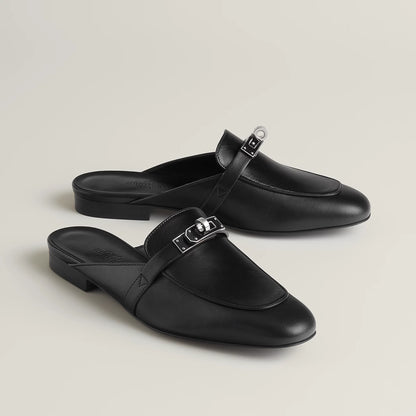 Hermès Oz Goatskin Kelly Buckle Mule