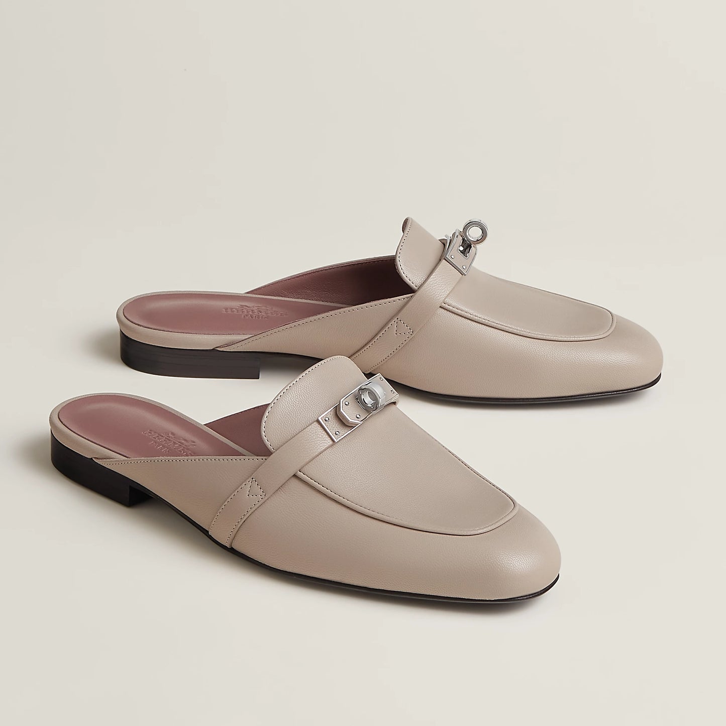 Hermès Oz Goatskin Kelly Buckle Mule