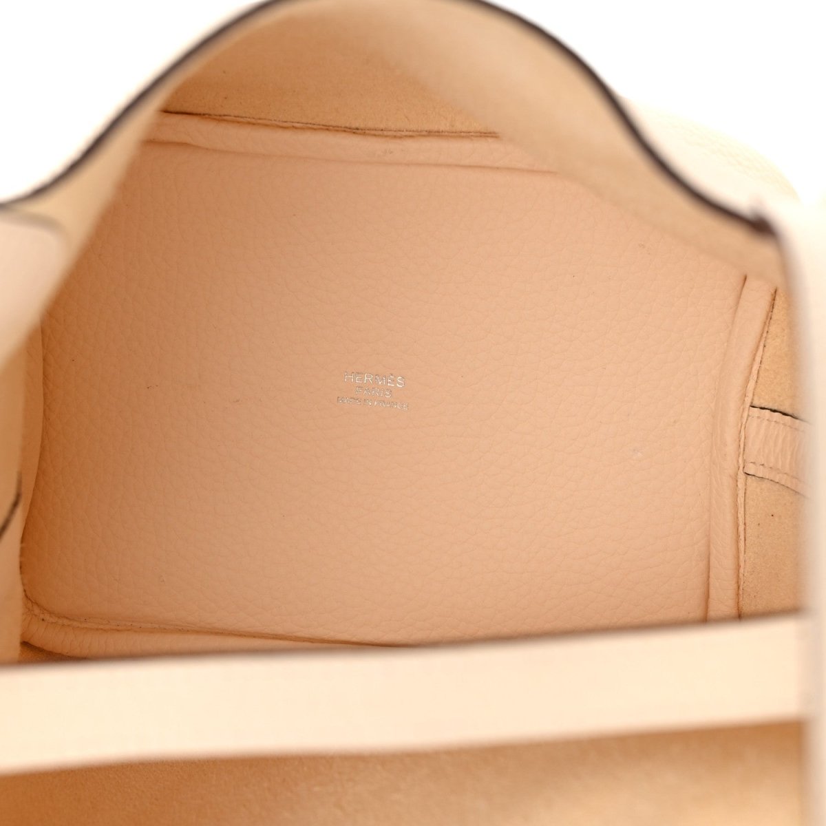 Picotin Lock 18 PM Taurillon Clemence Leather Handbag Nata - NEESTRA