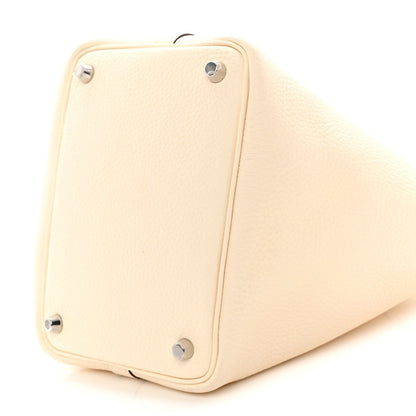 Picotin Lock 18 PM Taurillon Clemence Leather Handbag Nata - NEESTRA