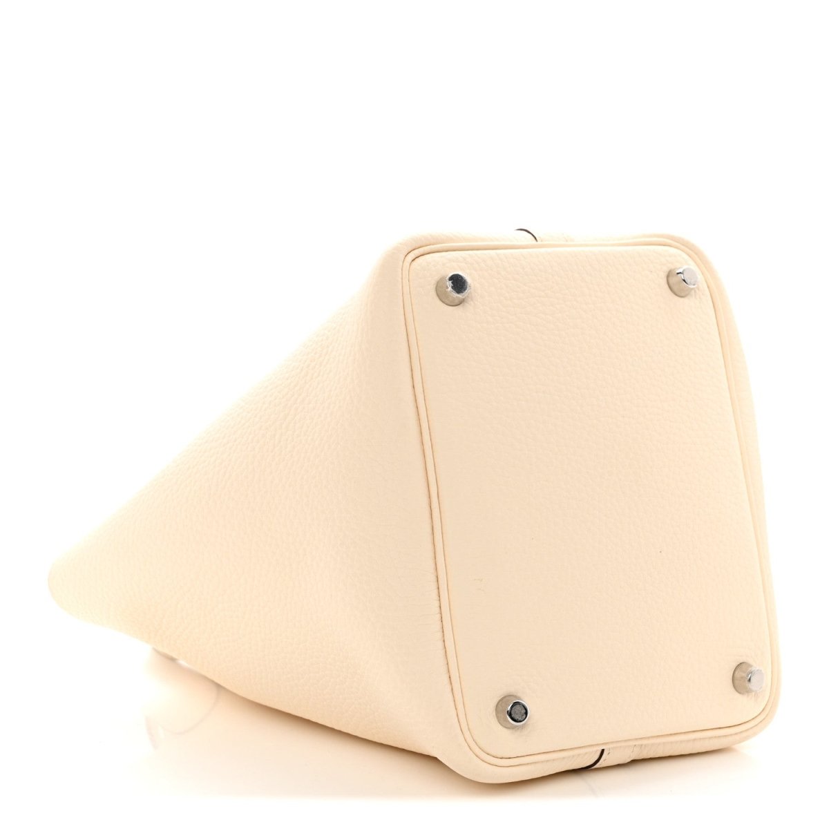 Picotin Lock 18 PM Taurillon Clemence Leather Handbag Nata - NEESTRA