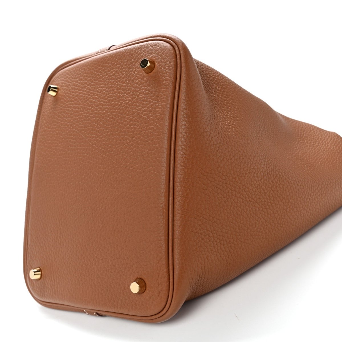 Picotin Lock 22 MM Taurillon Clemence Leather Tote Gold - NEESTRA