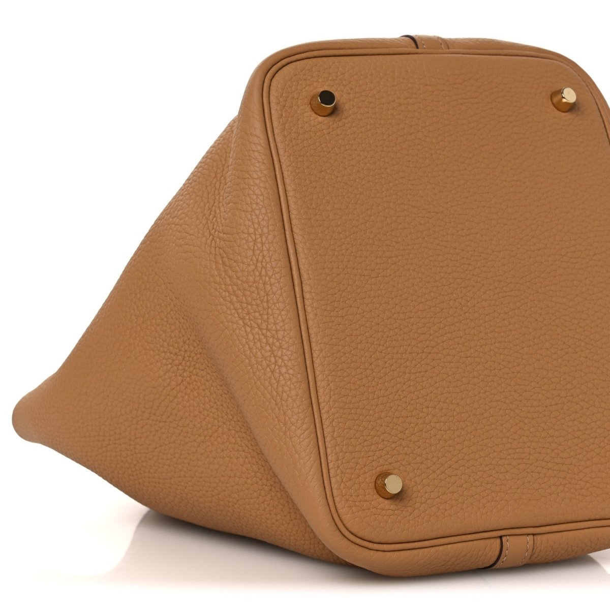 Picotin Lock 22 MM Tote Bag Taurillon Clemence Leather Biscuit - NEESTRA
