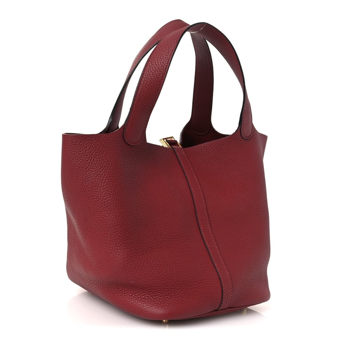 Picotin Lock 22 MM Tote Clemence Leather Rouge H - NEESTRA