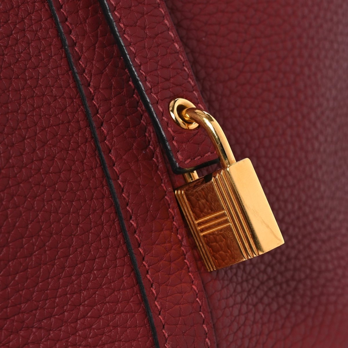 Picotin Lock 22 MM Tote Clemence Leather Rouge H - NEESTRA