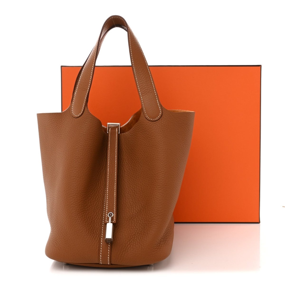 Picotin Lock Tote Bag 22MM Gold - NEESTRA