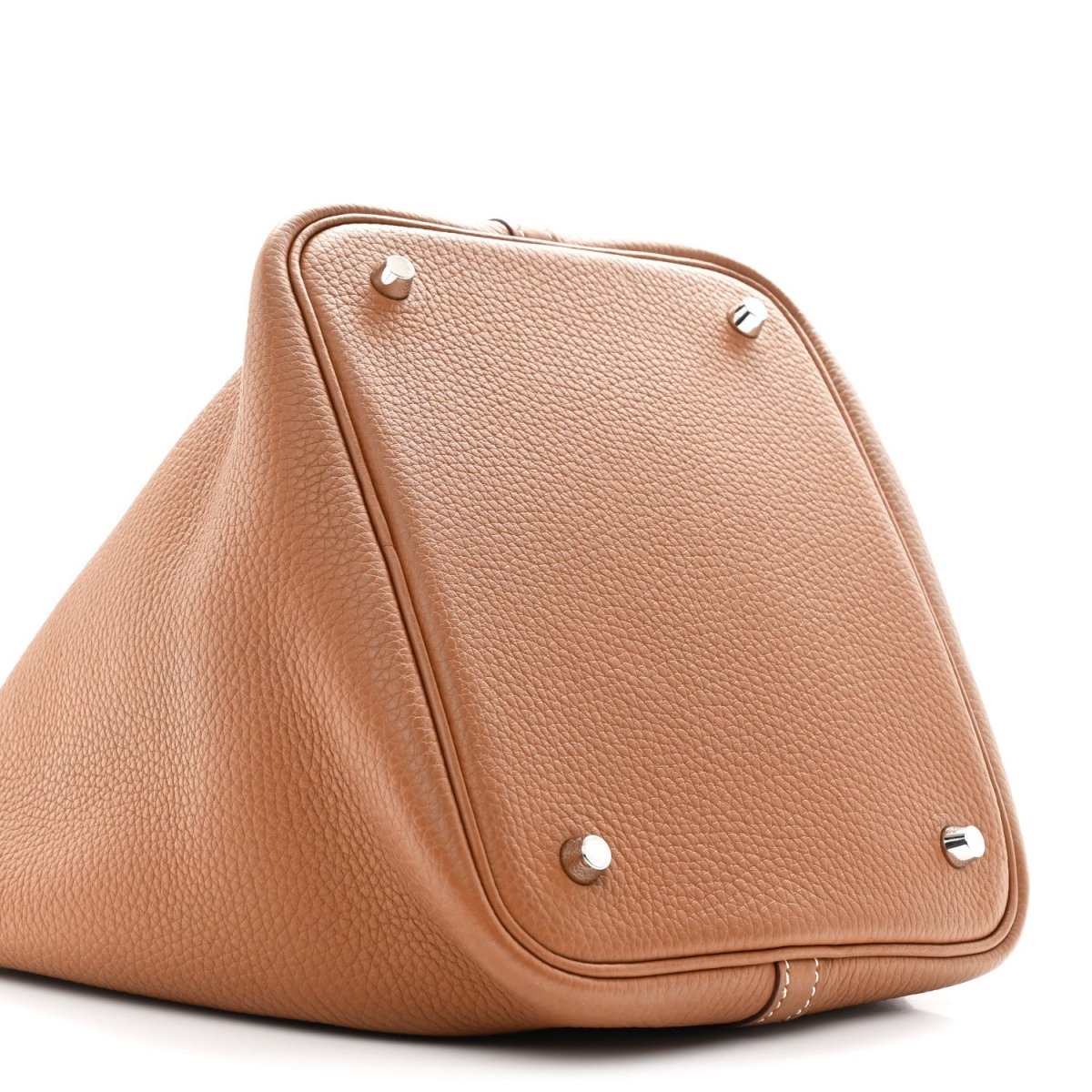 Picotin Lock Tote Bag Taurillon Clemence Leather 22cm Gold - NEESTRA