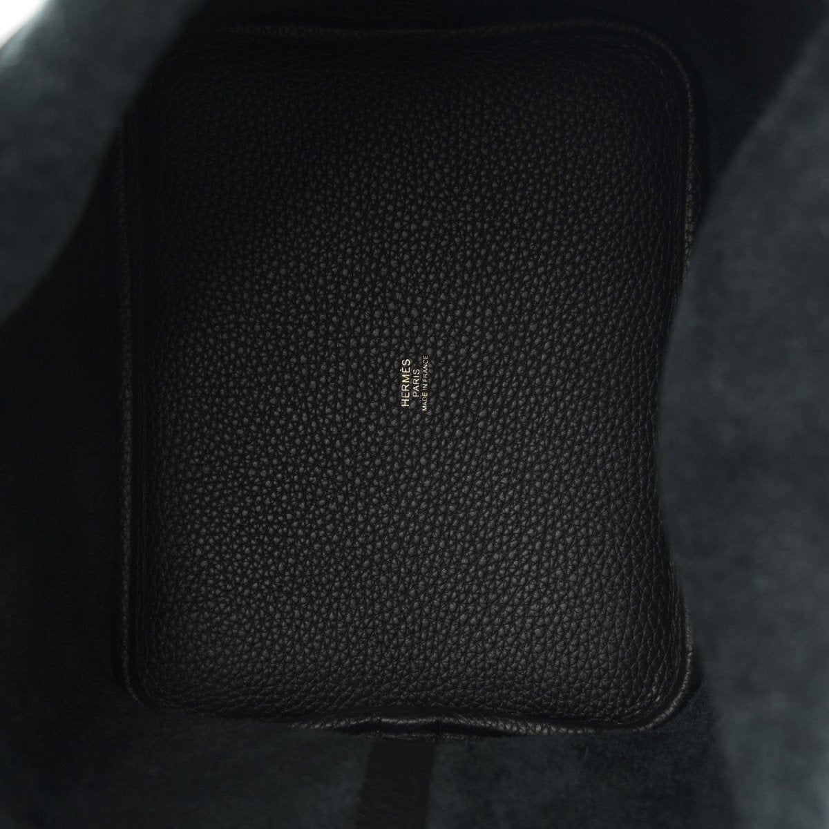 Taurillon Clemence Picotin Lock 22 MM Black Tote - NEESTRA