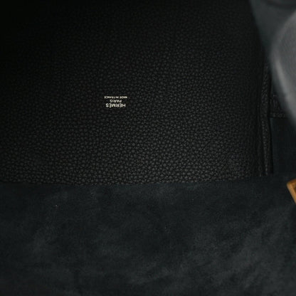 Taurillon Clemence Picotin Lock 22 MM Tote Black - NEESTRA