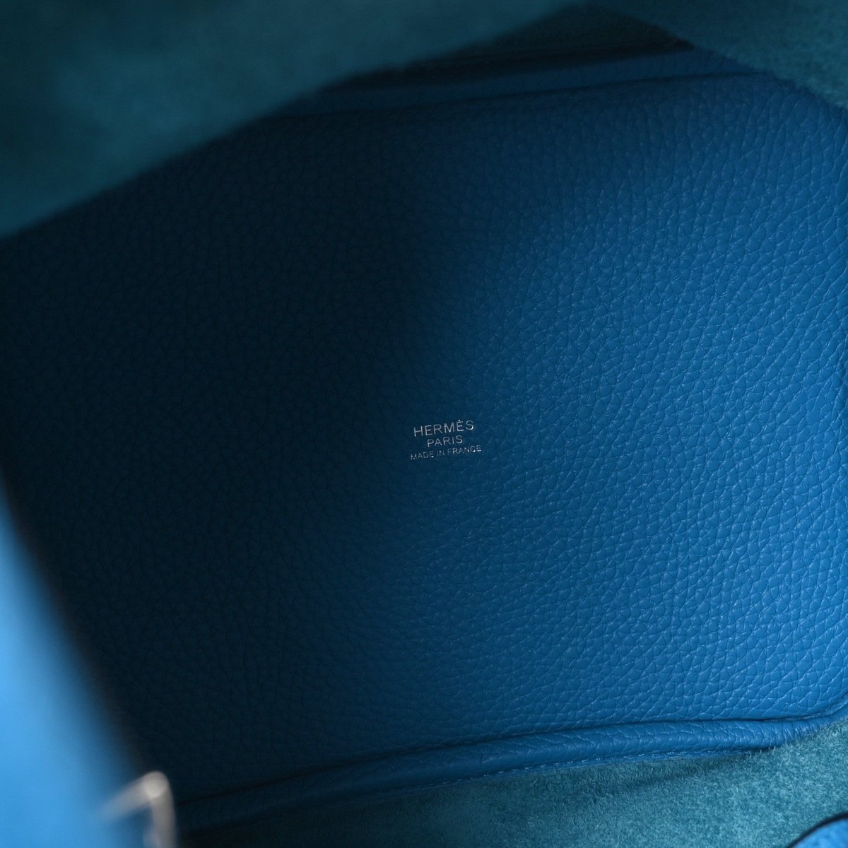 Taurillon Clemence Picotin Lock 22 MM Tote Bleu Frida - NEESTRA