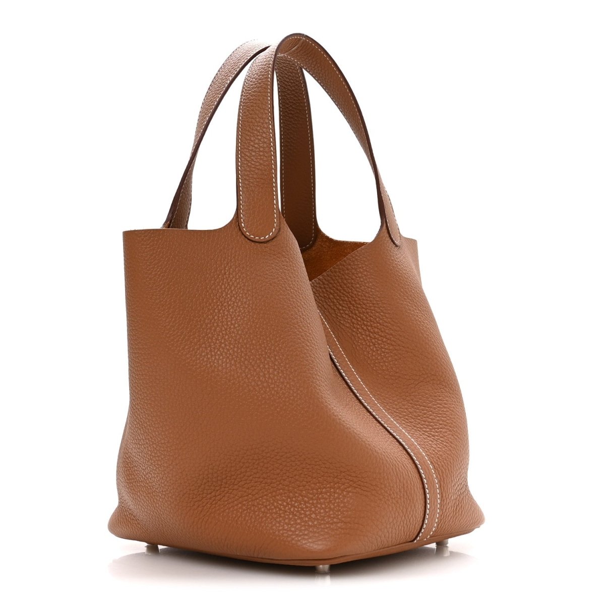 Taurillon Clemence Picotin Lock 22 MM Tote Gold - NEESTRA