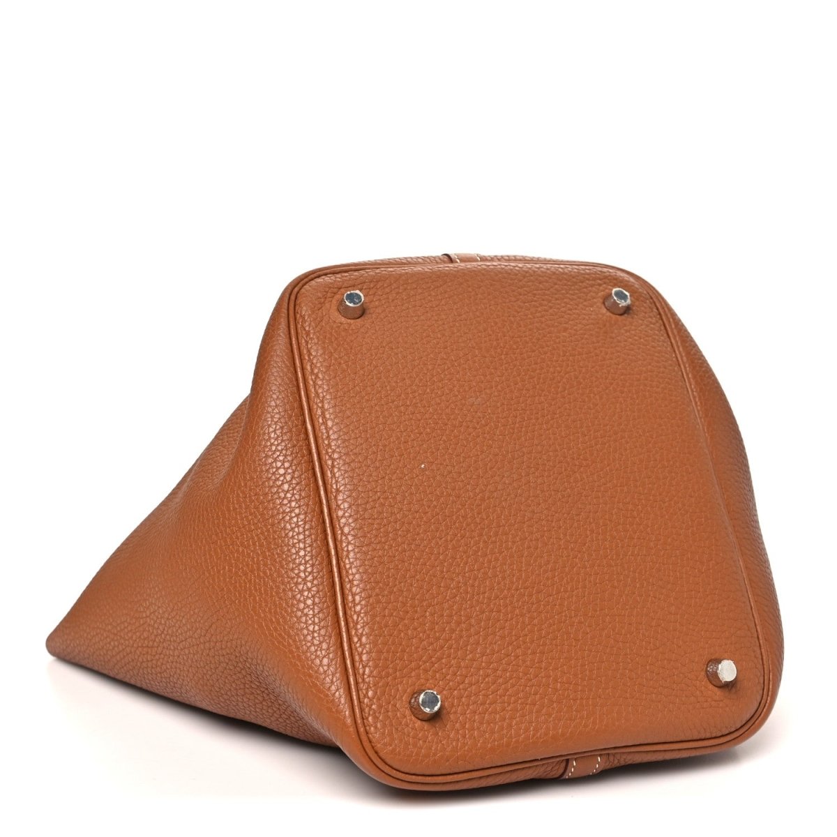 Taurillon Clemence Picotin Lock 22 MM Tote Golden Brown - NEESTRA